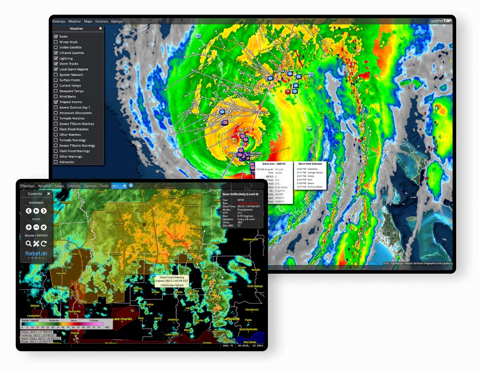 weatherTAP on desktop and tablet